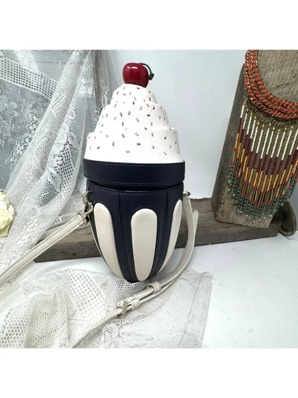Kate Spade New York Ice Cream Sundae Crossbody Purse with Adjustable Strap